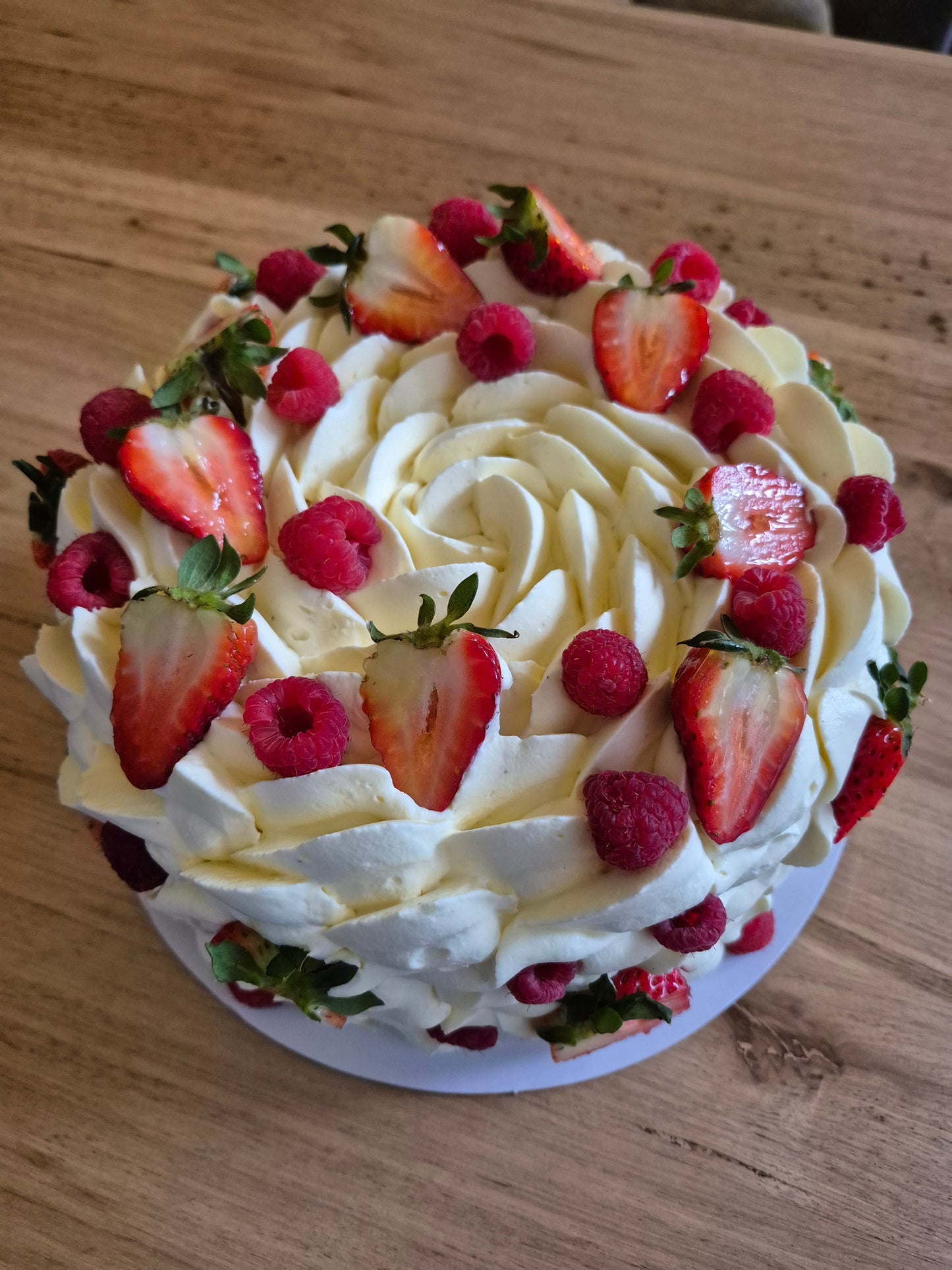 Strawberry and Marshmallow Cream Sponge