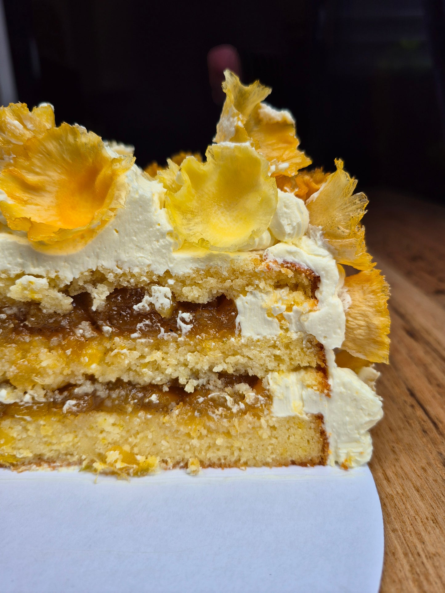 Pineapple and Lime Christmas Cake